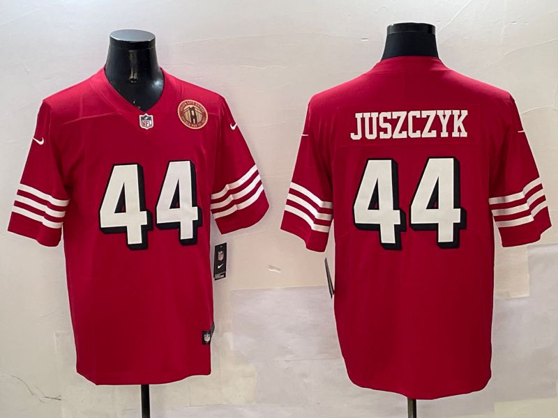 Men San Francisco 49ers #44 Juszczyk Red Second generation 2025 Nike Limited NFL Jersey style 5